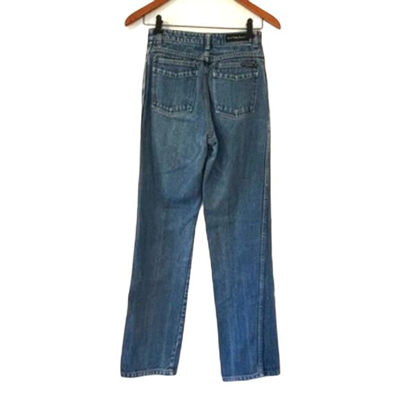 New York Jean Co Vintage Jeans High Rise Size 7/8 Straight Leg Juniors - Picture 2 of 9